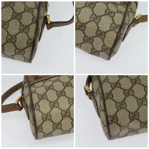 GUCCI GG Supreme Web Sherry Line Shoulder Bag PVC Beige 001 44 6655 Auth yk18967 - Picture 14 of 15